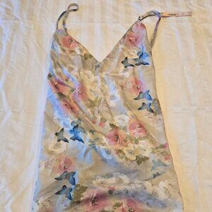 Victoria's Secret Satin Open-Back Slip XXL Delicate Garden